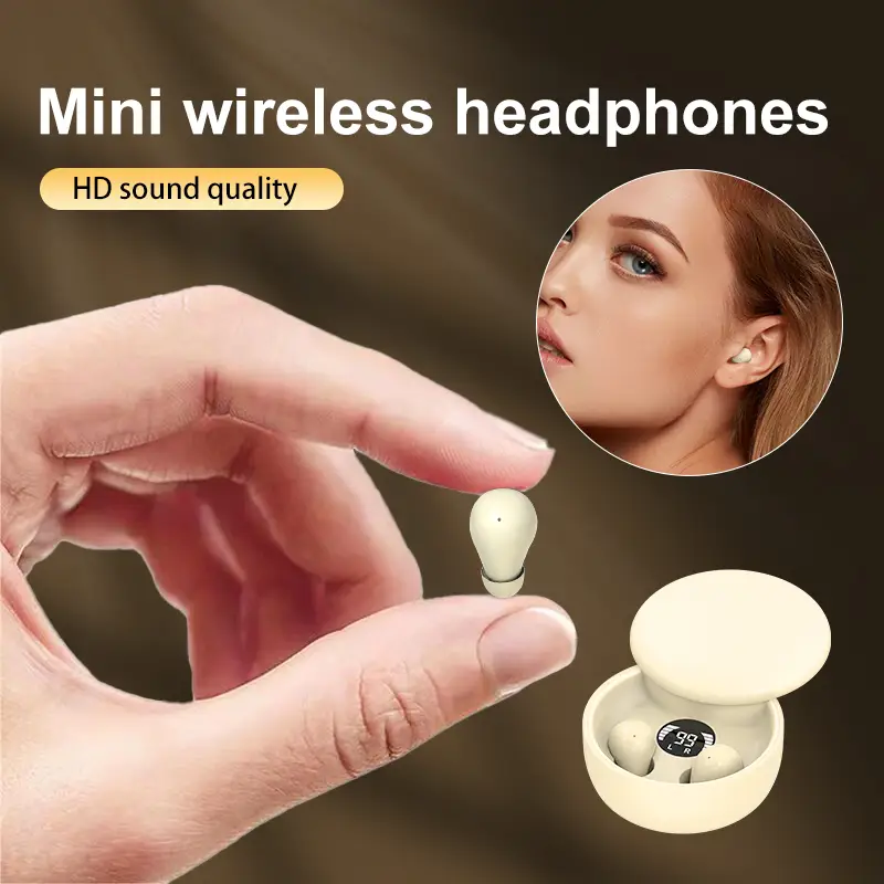 Mini Invisible Headphones Bluetooth 5.4 True Wireless In-Ear Earphones sport Audio Earbud audifonos bluetooth wireless headphones noise cancelling hea