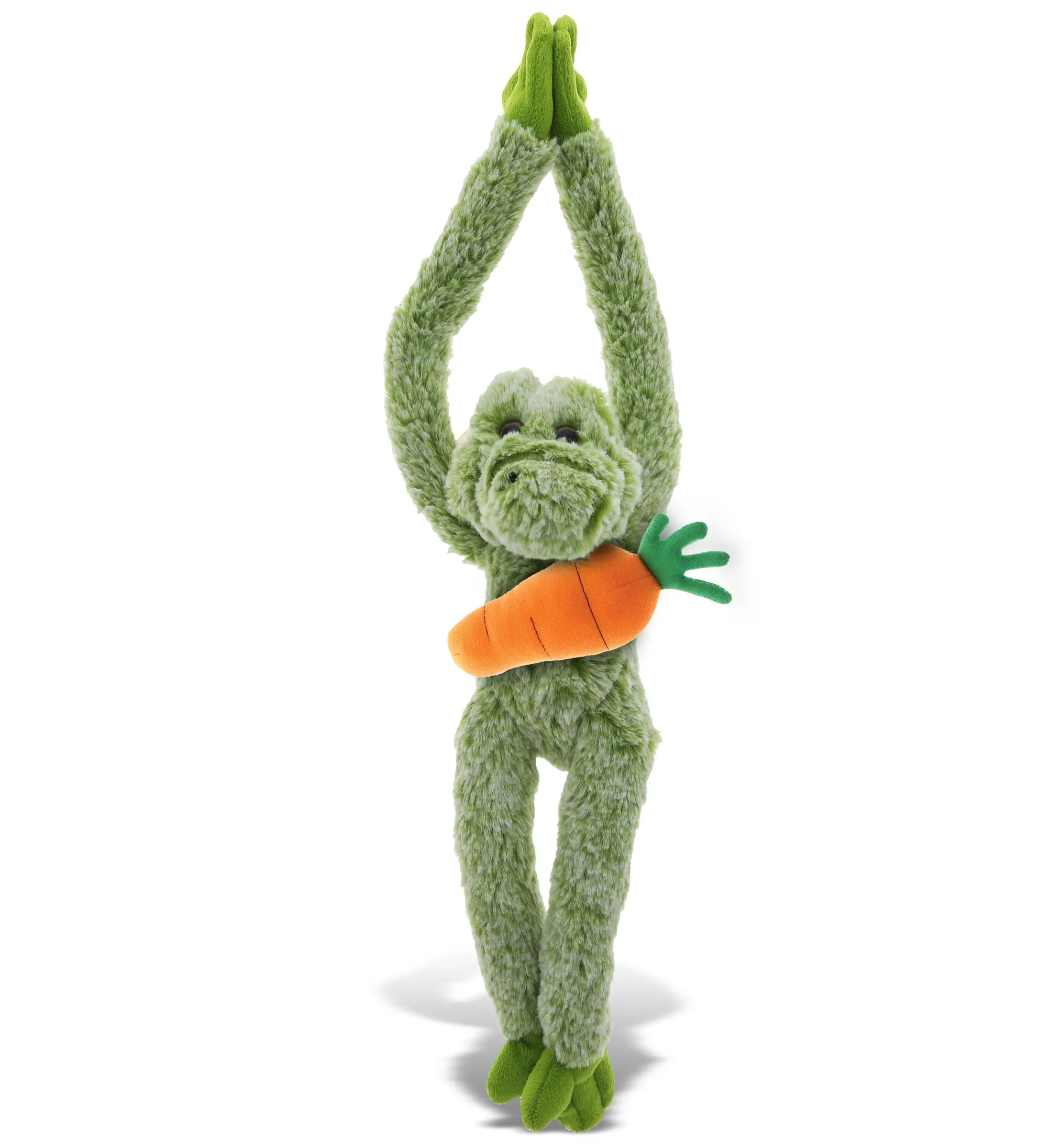 DOLLIBU 15-In Super Soft Polyester Stuffed Alligator Toy - Long Arms, Carrot Accent, Happy Easter Themed Kids' Gift