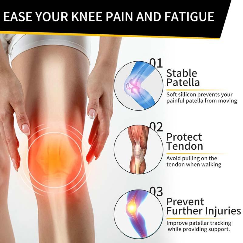 Knee Strap for Knee Pain Relief,Patella Band for Basketball, Jumpers Knee, Tendonitis, Running, Hiking, Soccer, Osgood Schlatter