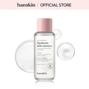 Hanskin Real Complexion Hyaluron Skin Essence 150ml - Hydrating Face Serum with Hyaluronic Acid for Korean Glass Skin Glow & Moisture - Gentle, Lightweight, Clear Lightweight Daily Moisturize