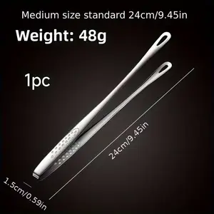 Stainless Steel BBQ Grill Clip, Non-Slip Bread Clamp & Ice Cube Holder, Barbecue Accessories, Utensils, Ideal for Grilling, Baking, Camping, Restaurants, Home Use