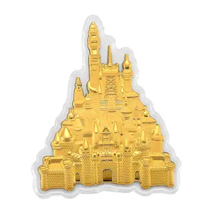 24K Golden Royal Castle Emboss Sheet 10mg