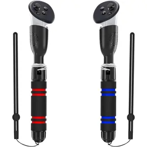 Handle Attachments Compatible with Meta Quest 3 / Oculus Quest 2 / Quest Pro / Rift S Controller, VR Sticks Gorilla Tag Long Arms Dual Controller Extensions Grips for Beat Saber More VR Games
