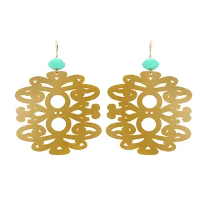 Moon & Lola Small Miller Earrings - Silver with Acrylic Earrings with 1.5" Elegant Design, Fun Playful Look