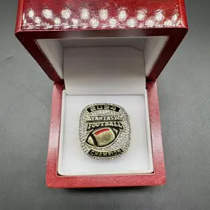 champion men's 2024 two-color design dream championship ring fashion  metal  large ring jewelry