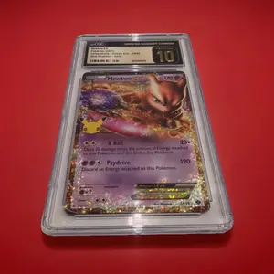 CGC Pristine 10 Mewtwo EX Pokemon TCG Celebrations - Next Destinies 54/99