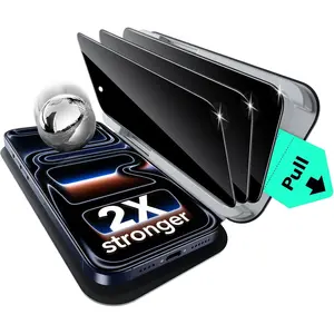 Esr 3-Pack Protective Privacy Screen Protectors for iPhone Models 17-13 Pro/max/plus, Military Grade Shatterproof Design, 9h Hardness & Anti-Spy Features, Accessories