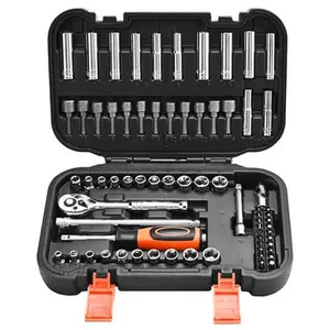 205-Piece Mechanics Tool Set SAE & Metric – Complete Socket & Ratchet Kit with Storage Case for Auto Repair & DIY