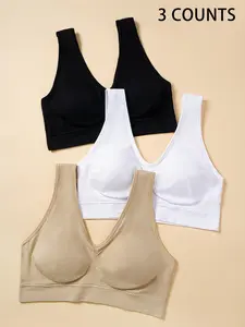Maternity Solid Wireless Bra, Comfortable Breathable Breastfeeding Bra for Sleeping, Maternity Underwear for All Seasons