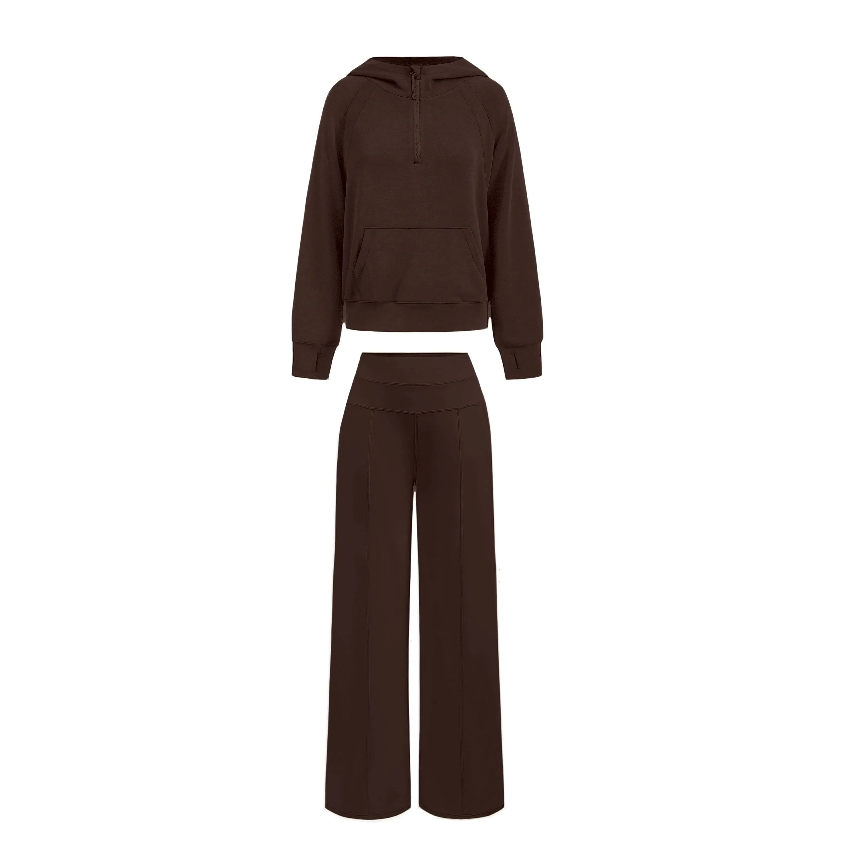 Chocolate Brown+30"Pants Set
