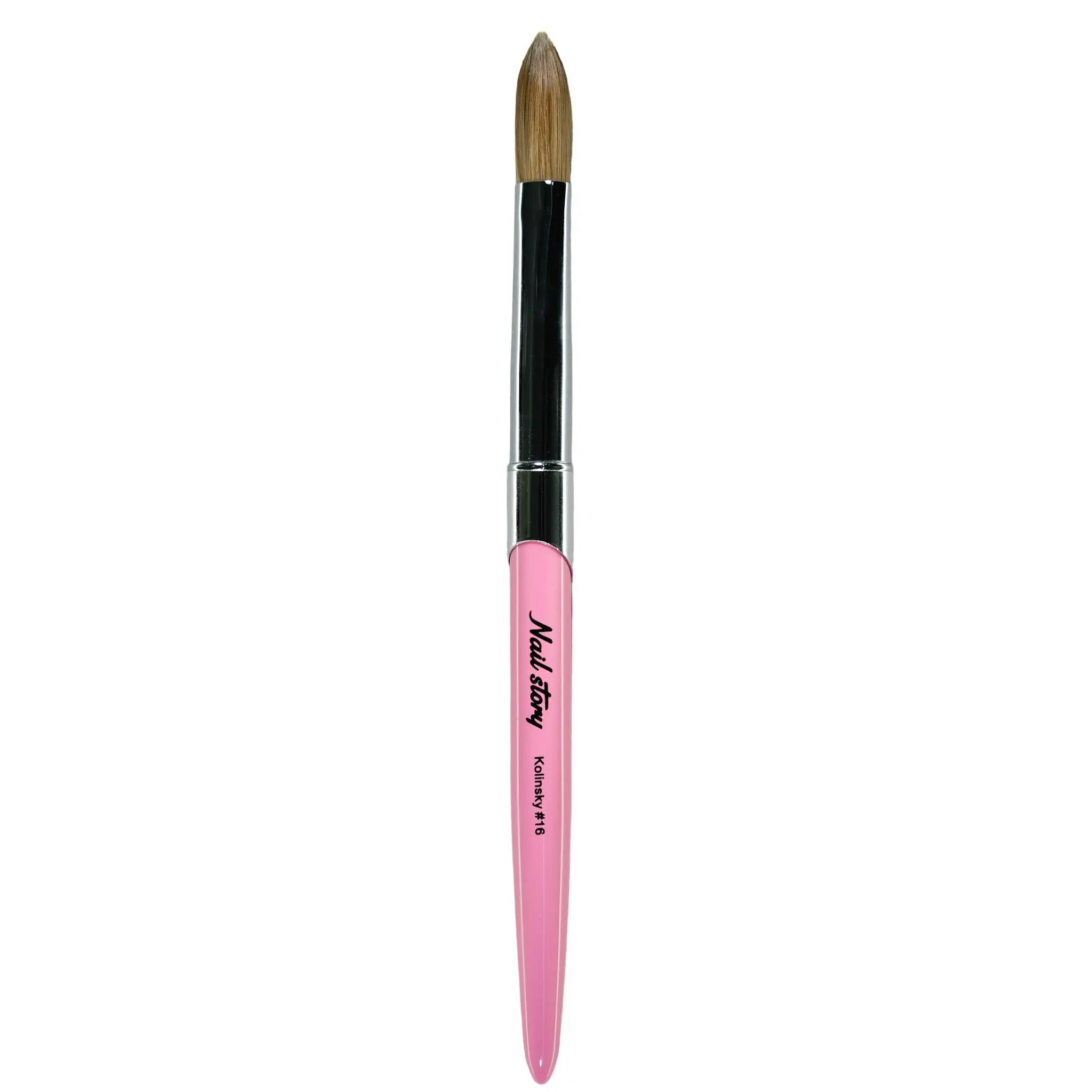 Nail Story Kolinsky 100% Acrylic Brush Pink