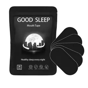 Mouth Tape for sleeping, 1/2/4 month supply, mouth tape, black, gentle, adhesion & 30 Strips, sports accessories, Anti Snoring Sticker Snoring Relief Sticker， sleep aid， strong adhesive sleep strip， breathable