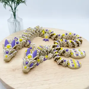 Holiday Sugar Cookie Dragon Articulating Figurine