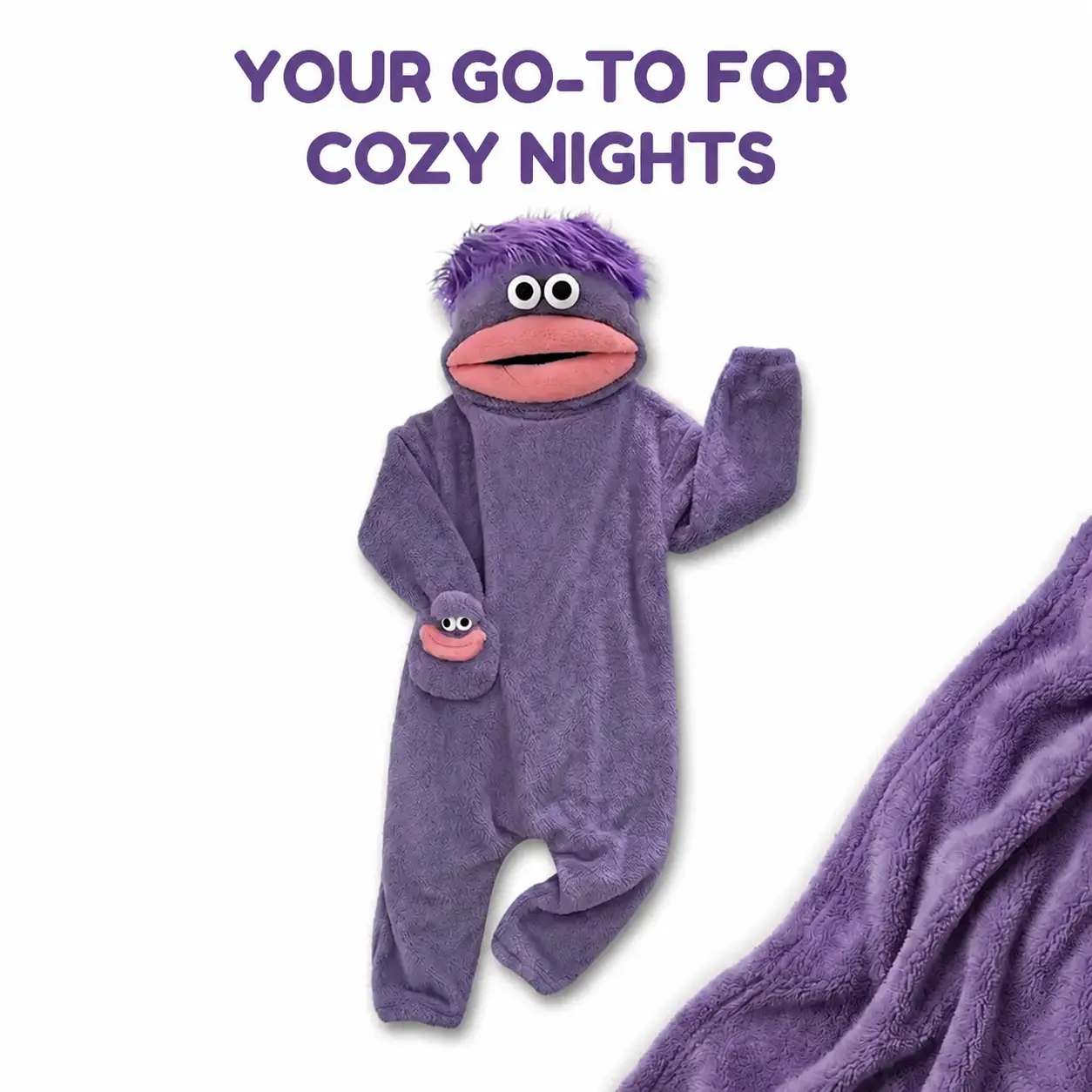 2026 New Funny Monster Pajamas, Plush Fleece Hooded One Piece Jumpsuit,Five Clores and Five Sizes to Choose, Silly Onesie Adults Cozy Home Loungewear