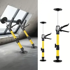 2PK Steel Telescopic Quick Adjustable 3rd Hand Support Pole,Support Rod, Supports up to 90lbs Construction Rods for Cabinet Jacks Cargo Bars Drywalls