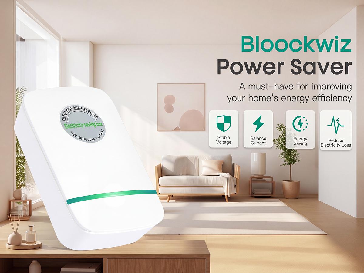 4PCS Electricity Saving Box, Energy Saving Device, Smart Save Plug, Power Saver with Voltage Optimization, Surge Protection, Plug&Play,  for Home/Office/Restaurants/Factory