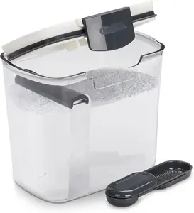 Kitchen Food Storage Container with Locking Lid, Included Scoop for Pantry Essentials