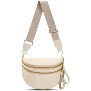 Checkered Crossbody Bag Large Nylon Bum Bags for Women Spacious Belt Bag Sling Handbags  Purses Fanny Packs