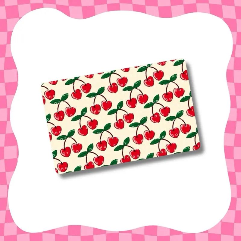 Simple Cherries Card Skin - Card Sticker Super Cute & Durable Vinyl Sticker- Water-Resistant & Versatile for Various Card Sizes, Single Sided