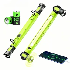 Under Hood Work Light Bar, 3000LM LED Magnetic Light Bar with Hooks, 5200mAh Cordless Rechargeable Hood Light, Single Pack, Ideal for Mechanic, Car Repair & Garage Use