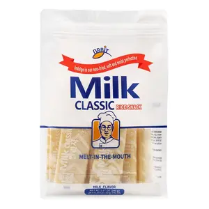 Orbit Milk Classic Rice Snack | Milk Rice Crackers Creamy Milk Flavor Crispy Snack Individually Wrapped Melt In The Mouth Crunchy Milk Flavored Korean Rice Snack 240g
