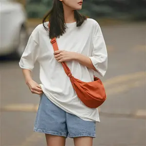 Must-Have Fashion Casual Women's Crossbody Bag – New Nylon Dumpling Design Shoulder Bag, Simple & Lightweight Small Tote for Chic Looks