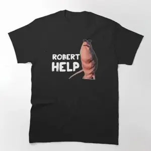 Funny Marcus The Worm VRchat 2 Classic T-shirt, Robert Help shirt, Funny T-Shirt, Meme Shirt, Gift for fan, Full size full color, Unisex for men and women