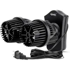 hygger Double Head Aquarium Circulation Pump, Quiet Aquarium Wave Maker, with Strong Magnetic Suction Base, 360°Adjustable Power Head