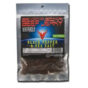 Black Pepper & Sea salt Beef Jerky (3oz) - 27g High Protein Snack