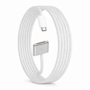 140W Magnetic Charging Cable 6.6FT USB-C Fast Charge for MacBook, White