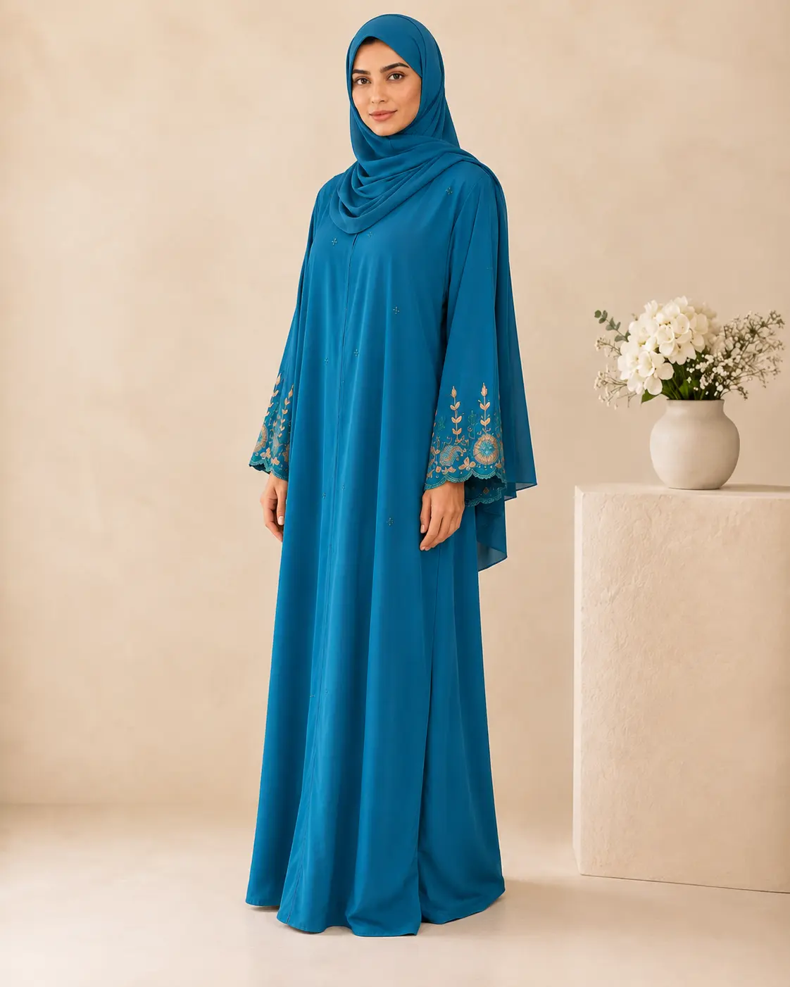 Exclusive Handwork Abaya in Nidha Fabric