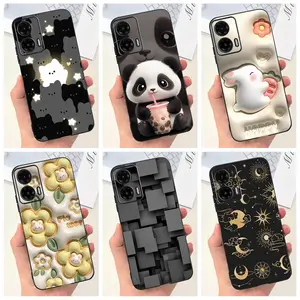 For Motorola Moto G35 2024 Case New Fashion Soft Black Silicone Shockproof TPU Back Protective Cover For Moto G35 G 35 5G Fundas