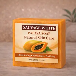 Sauvage White Papaya Brightening Facial Cleanser Soap