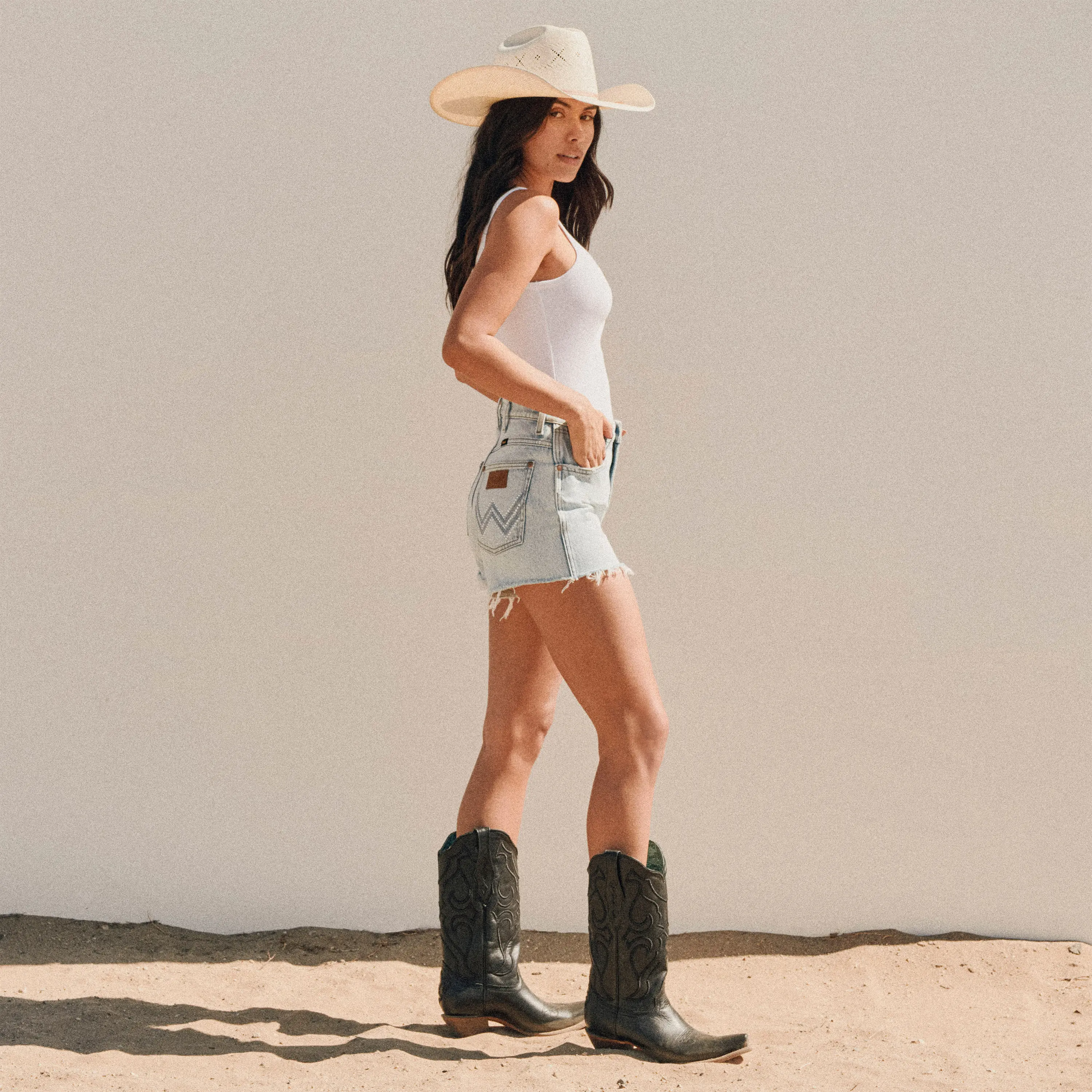Women's Wrangler Embellished Cowboy Shorts - Mara
