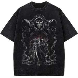 Albedo Ainz Ooal Gown Shirt, Momonga Graphic Shirt, Overlord Anime Vintage Shirt, Gift for Men, Gift for Women, Crew Neck T-shirt, Trending T-shirt
