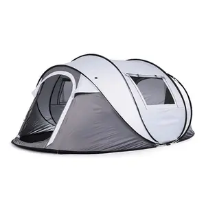 5-8 Person Quick Open Fully Automatic Tent Outdoor Portable Folding Camping Tent Rainproof Thickened, Easy to Set Up Family Camping Tent, Windproof Fabric Tent, Outdoor Hiking, Backpacking