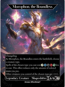 Morophon, the Boundless - Full Art Altered Art Custom Proxy Card