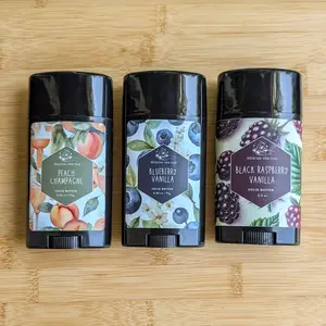 •• LARGE: Solid Body Butter Stick for Dry Skin - Mountain View Soap - 2.65 oz Whole Body Stick - Calming & Moisturizing