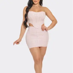 Corset top and skirt set