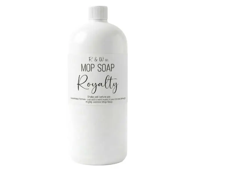 R&W CO. Original 32 oz Premium Mop Soap Royalty Scented, Gentle Floor Cleaner for all Surfaces, Non-Toxic, Pet and Skin Safe Formula, Streak-Free Shine