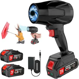 Leaf Blower with Battery and Charger, 21V Hand Held Blower, Air Jet Blower, Leaf Blower with Speed for, Lawn Care, Car Snow, Blowing Leaves and Dust