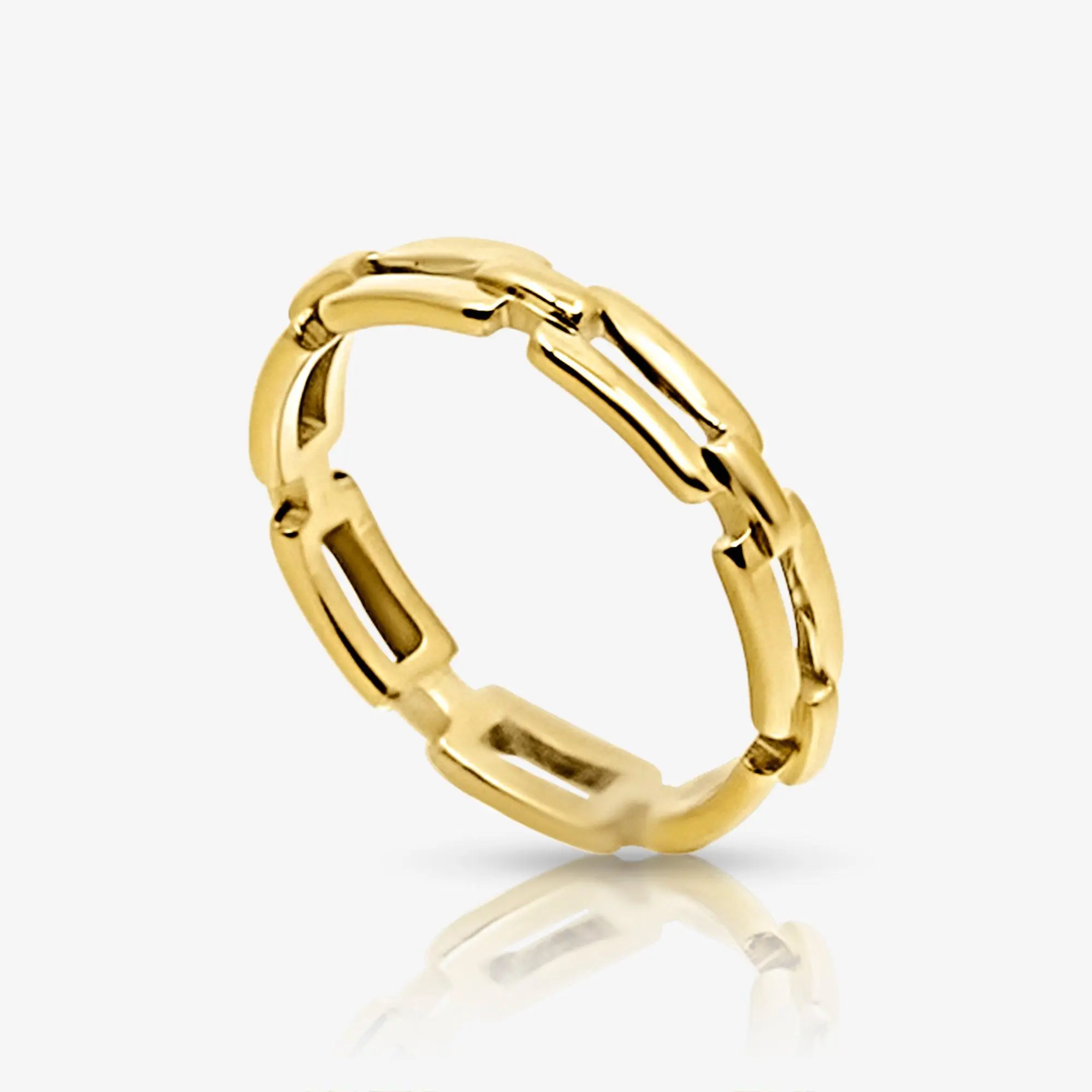 EVRY JEWELS Gold or Silver Plated Women's Hypoallergenic 5th Avenue Ring 2.0