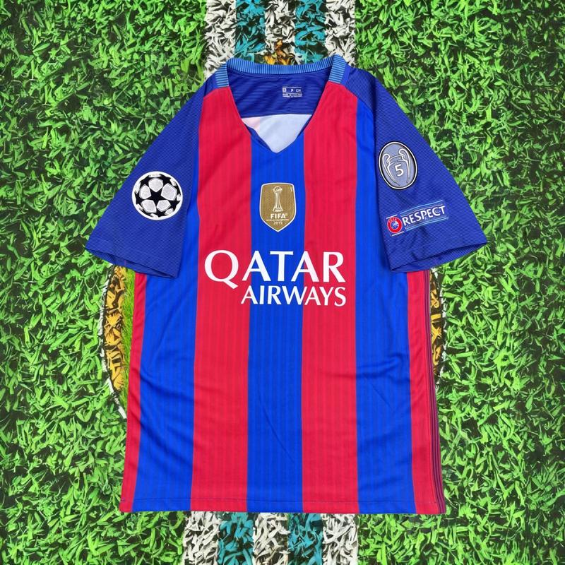 2016-2017 Home Football Jersey No. 11 Neymar Short Sleeve Jersey