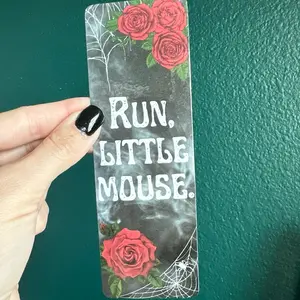 Run, little mouse laminated bookmark