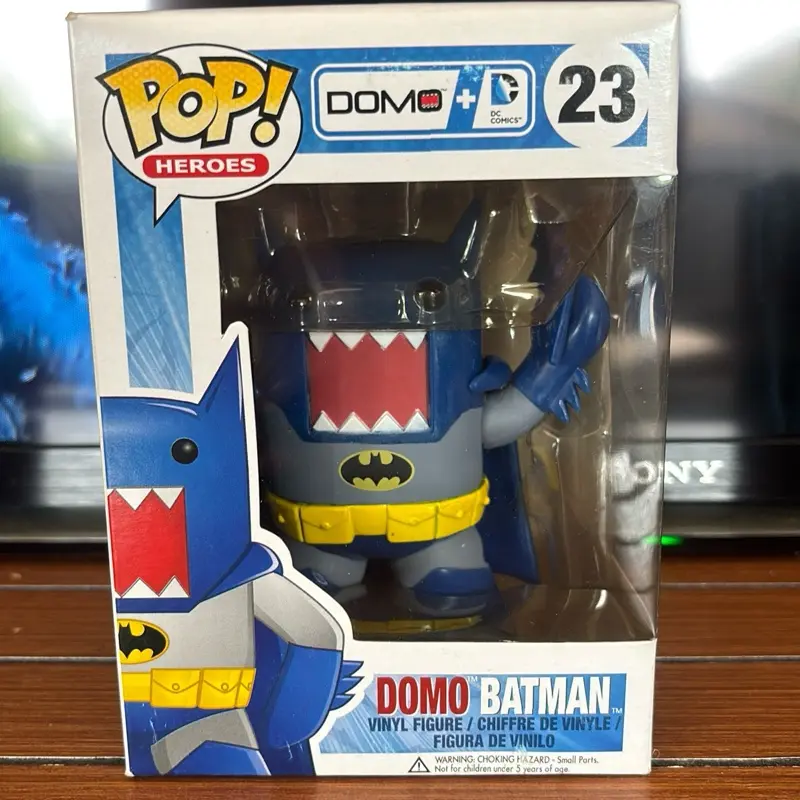 Domo Batman Vinyl Figure - Collectible Action Figure with Batman Design and Domo Features