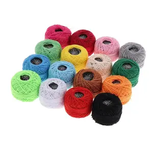 16pcs/Set Assorted Colors Cotton Sewing Threads Hand Knitting All Purpose