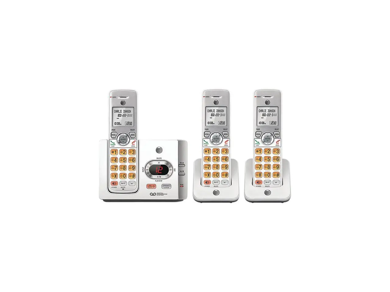 AT&T EL52315 DECT 6.0 Cordless Answering System with Caller ID/Call Waiting (3 Handsets)