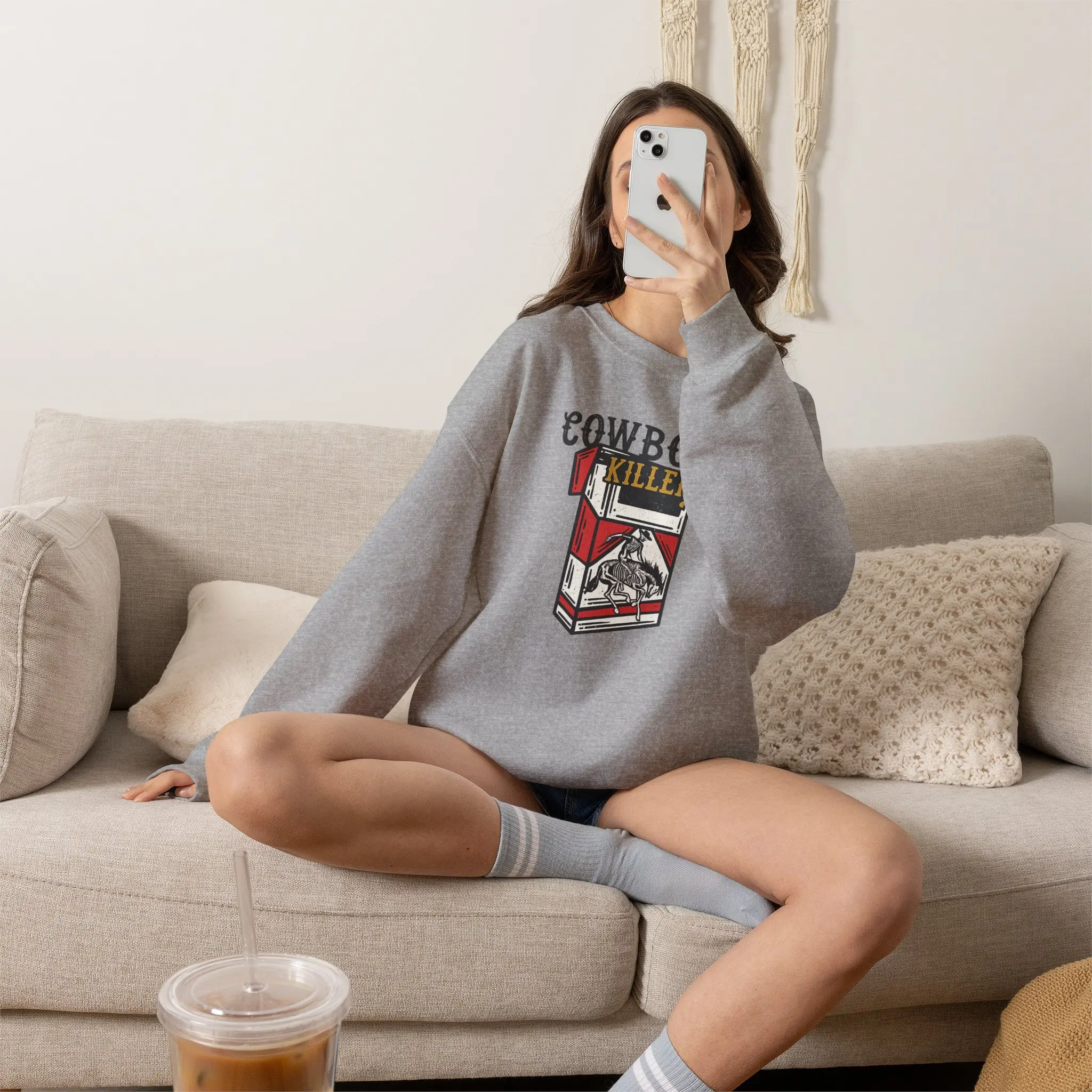 Cowboy Killer Western Sweatshirt | Vintage Cowboy Crewneck | Country Graphic Sweatshirt | Rodeo Sweatshirt | Western Cowgirl Pullover | Country Music Gift