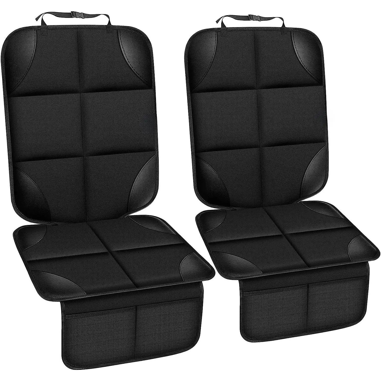 Car Seat Protector for Child Car Seat, Durable 600D Fabric Waterproof Car Seat Cover with Thick Pad Non-Slip Backing (No Imprints)