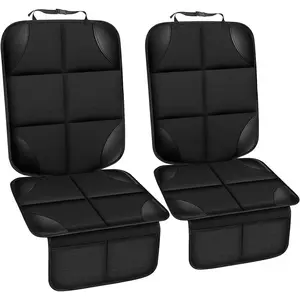 Car Seat Protector for Child Car Seat, Durable 600D Fabric Waterproof Car Seat Cover with Thick Pad Non-Slip Backing (No Imprints)